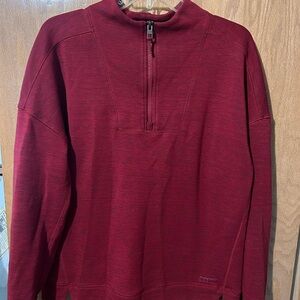 Women’s Cinch Red Quarter-Zip Sweatshirt size medium